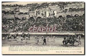 Old Postcard Bullfight Bullfight Preliminaires The paseo