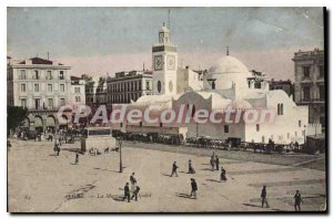 Old Postcard The Algiers Mosque el Djedid