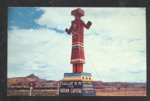 GALLUP NEW MEXICO NM INDIAN CAPITOL SIGN ROUTE 66 ATTRACTION POSTCARD