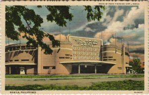 PC PHILIPPINES, MANILA, RIZAL MEMORIAL STADUIM, Vintage Postcard (b39118)