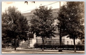 Cooperstown North Dakota~Masonic Temple~1930s RPPC