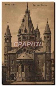 Old Postcard Mainz Rh Norden Dom Won