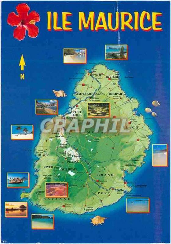  Modern Postcard Mauritius