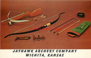 Advertising Card, Jayhawk Archery Company Promo, Wichita Kansas