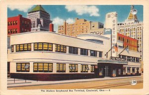 The modern Greyhound bus terminal Cincinnati, Ohio, USA Bus Unused 