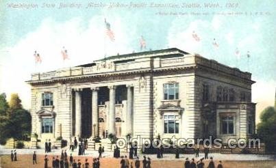 Washington State Building 1909 Alaska - Yukon Pacific Exposition Seattle WA U...