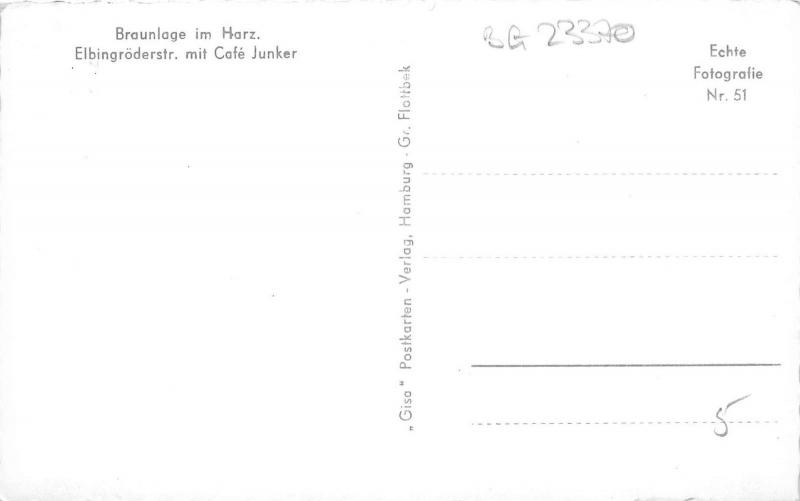 BG23370 braunlage im harz elbingroderstr mit cafe junker   germany CPSM 14x9cm