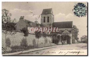 Old Postcard St Ouen l & # 39aumone L & # 39eglise