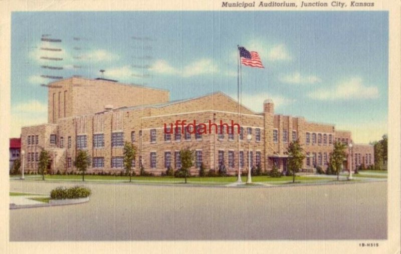 MUNICIPAL AUDITORIUM Community Center JUNCTION CITY KS 1945 United