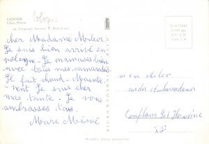 Postcard Modern GDANSK
Ulica Piwna