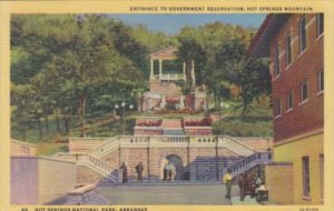 Arkansas Hot Springs Entrance To Government Reservation Curteich