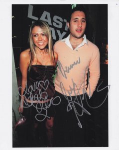 Adele Silva Emmerdale & Antony Costa Blue Singer 10x8 Hand Signed Photo