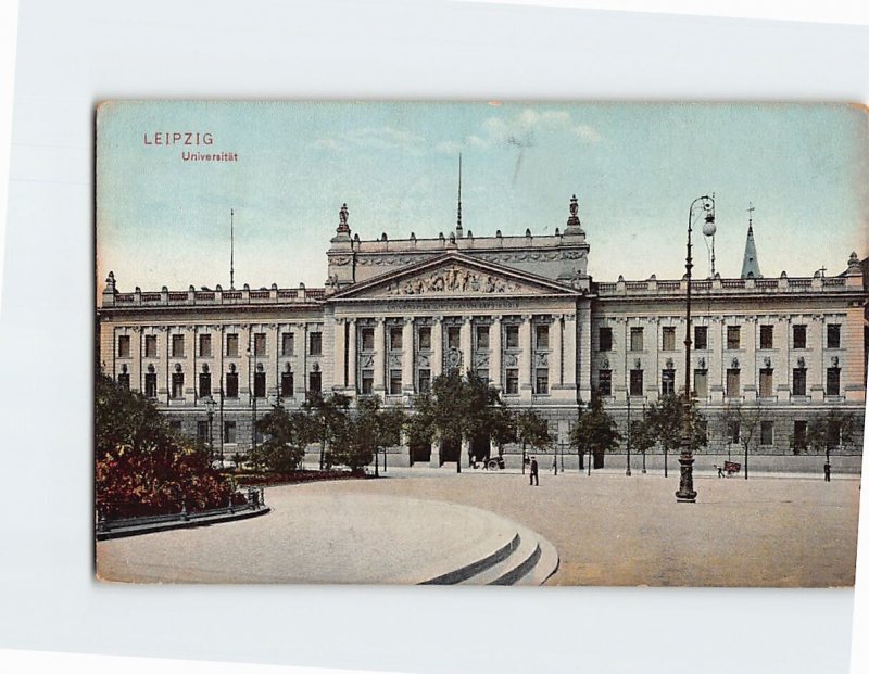 Postcard Leipzig University Leipzig Germany