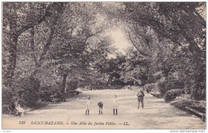 Une Allee Du Jardin Public, Saint-Nazaire (Loire Atlantique), France, 1900-1910s