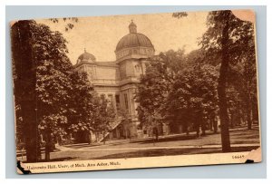 Vintage 1911 Postcard University Hall University of Michigan Ann Arbor Michigan