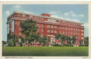 America Postcard - Wesley Hospital - Wichita - Kansas - Ref 855A