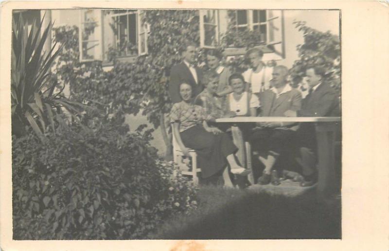 Vintage photo postcard social history people snapshot 