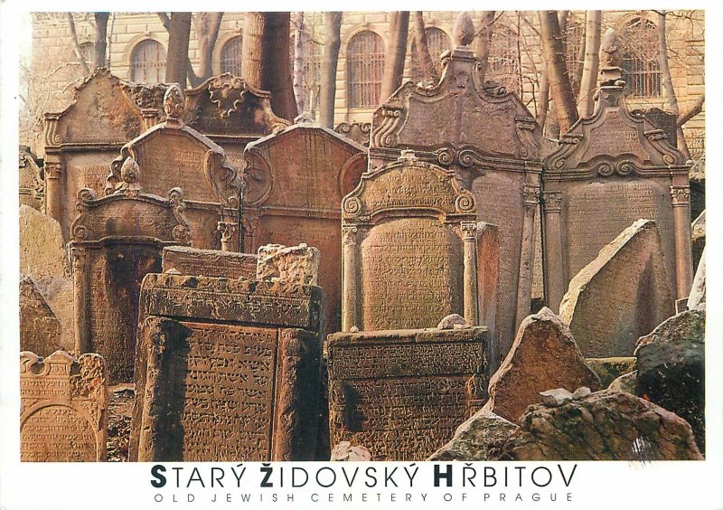 Postcard CZECH REPUBLIC Praha prague praga stary zidovsky hrbitov  stones