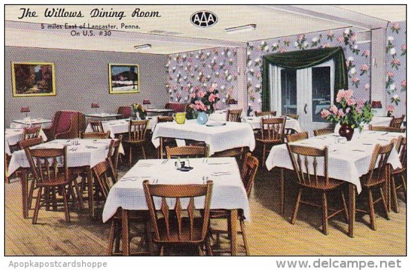 The Willows Dining Room Lancaster Pennsylvania