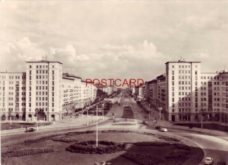 Continental-size RPPC GERMANY. BERLIN - KARL-MARX-ALLEE Foto: Hupfer