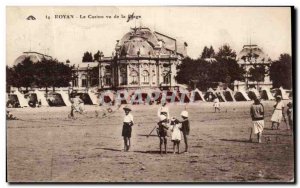 Old Postcard Royan Casino saw the Beach