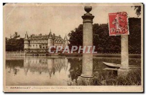 Old Postcard Rambouillet castle Perspective