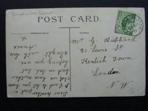 Leicestershire BARROW ON SOUR Bridge & Cobbled Footpath c1911 RP Postcard