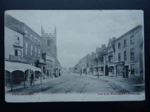 HENLEY IN ARDEN HIGH STREET shops & BRADFORD HOUSE c1905 Postcard by R Wilkinson