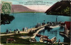 CPA AIX-les-BAINS Lac du BOURGET Debarcadere de HAUTECOMBE (681909)