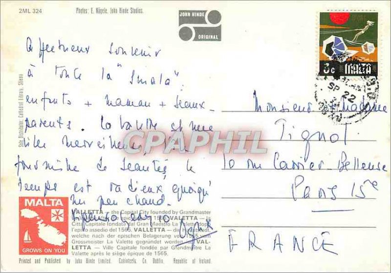 Modern Postcard Valletta Malta