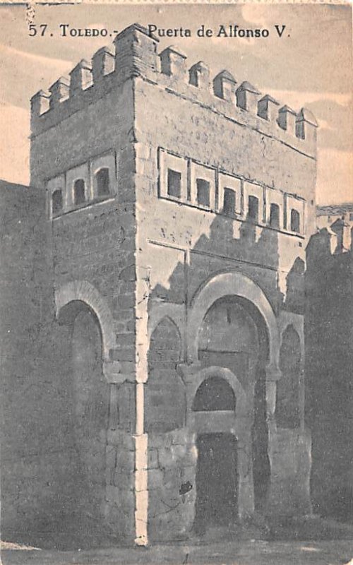 Toledo Puerta de Alfonso V Spain Unused 