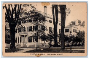 c1930's Portland Club Scene Street Portland Maine ME Unposted Vintage Postcard