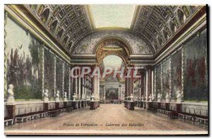 Postcard Old Palace of Versailles Galleries battles