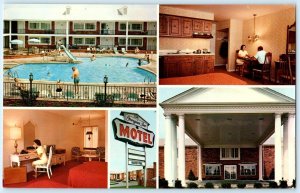 ROSEVILLE, Michigan MI ~ Roadside GEORGIAN INN Motel Pool 5½x9 Postcard