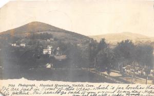 Norfolk Connecticut~Haystack Mountain~Town in Foreground~1907 RPPC