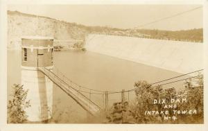 1924-1949 Real Photo PC; Dix Dam and Intake Tower H-4, Mercer/ Garrard County WY