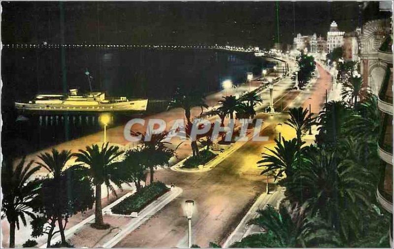 Nice Modern Postcard Night Sea trips