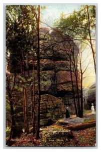 Monument Rock in Rock City Olean New York NY 1910 DB Postcard T5