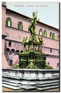 Old Postcard Bologna Fontana del Nettuno