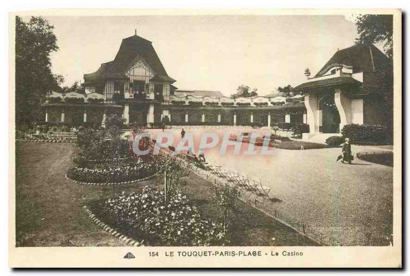 Old Postcard Le Touquet Paris Plage Casino