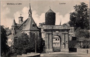 Germany Weilburg a. Lahn Landtor Vintage Postcard 09.93