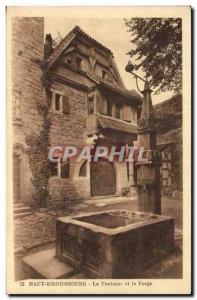 Kaysersberg - Haut Koenigsbourg - The Fountain and Old Forge Postcard