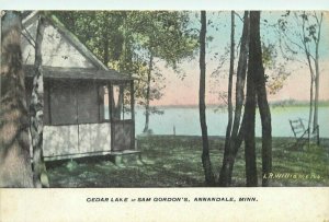 Minnesota Annapolis Cedar Lake Sam Gordon's Williams 1912 Postcard 22-2180