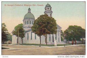 Street view, St. Mary´s Cathedral,  Kingston, Ontario,  Canada, PU-1910