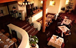 Santa Fe, New Mexico - The Dining Room of the Rancho Encantado - 1960s