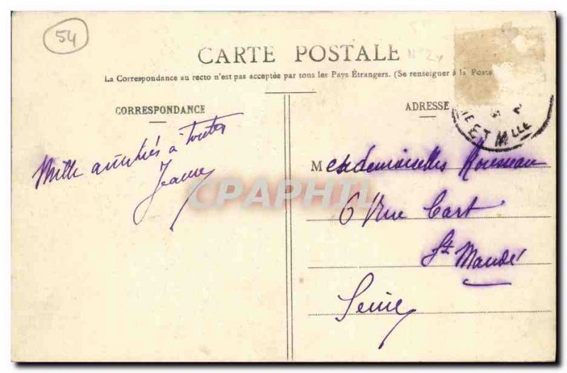 Old Postcard Nancy Arc de Triomphe Street Here