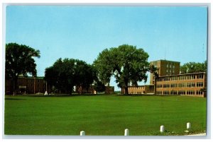 c1960s The Luther College Campus Main Building Exterior Decorah Iowa IA Postcard