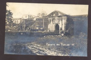 RPPC MANILA PHILIPPINES PUERTE DEL PARIAN WWI ERA REAL PHOTO POSTCARD