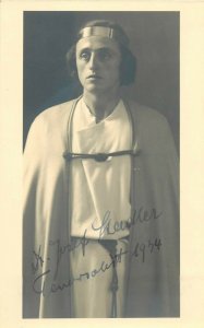 Actor autograph photo postcard Passionsspiele 1934 Oberammergau