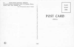 White River junction VT Railroad Terminal Connecting All Points Postcard 